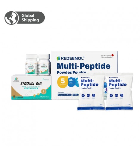Redsenol Multi-Peptides: Soy, ovalbumin, whey, sea cucumber and shiitake Peptides