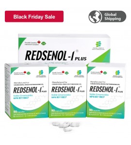 Redsenol-1 Plus Noble Ginsenoside Capsules Contain 16 Rare Ginsenosides- 3 Boxes x  90 Capsules