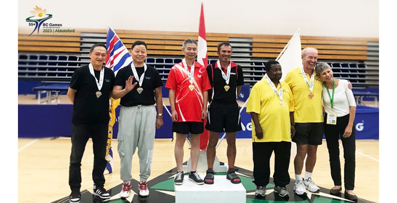 Redsenol Shines with Table Tennis Success at the 55+ BC Games 2023