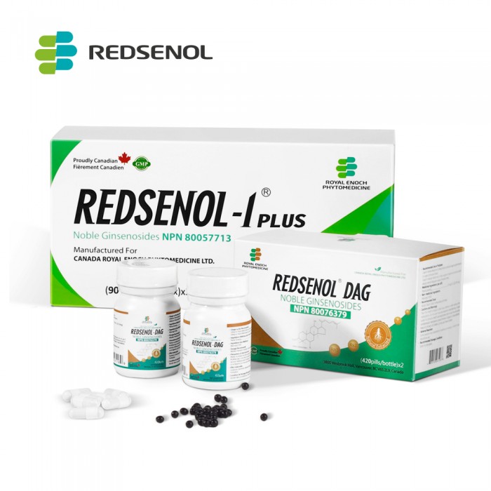 Redsenol Buddle-REDSENOL-1Plus (3 Boxes) & REDSENOL DAG (2 Bottles) Rare Ginsenosides- Multicomponent Highly Bioactive Rare Ginsenosides