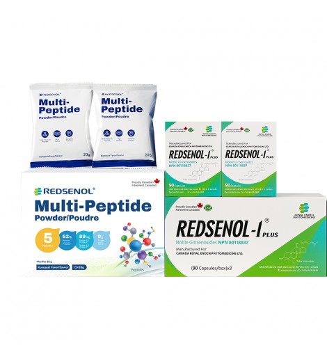 Redsenol Multi-Peptides: Soy, ovalbumin, whey, sea cucumber and shiitake Peptides