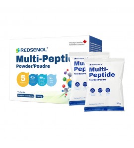 Redsenol Multi-Peptides: Soy, Ovalbumin, Whey, Sea Cucumber and Shiitake Peptides- 20 g x 12 Sachets