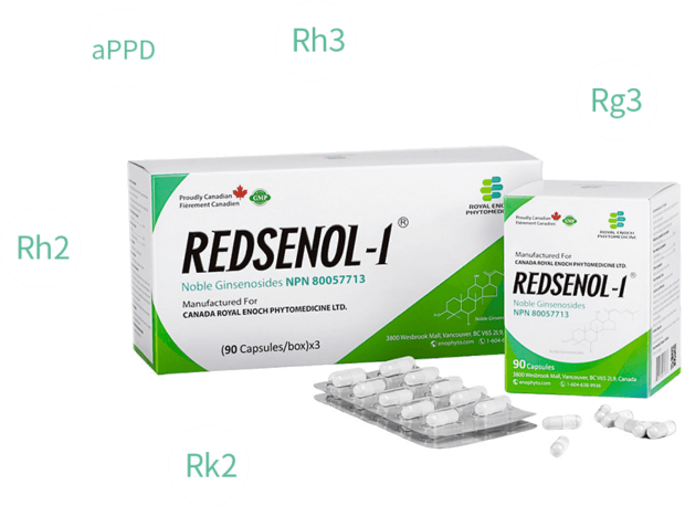 Redsenol-1 contains 60 mg of rare ginsenosides